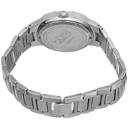 Burgi Blue Mother of Pearl Diamond Quartz Blue Dial Women's Timepiece - BUR093BU