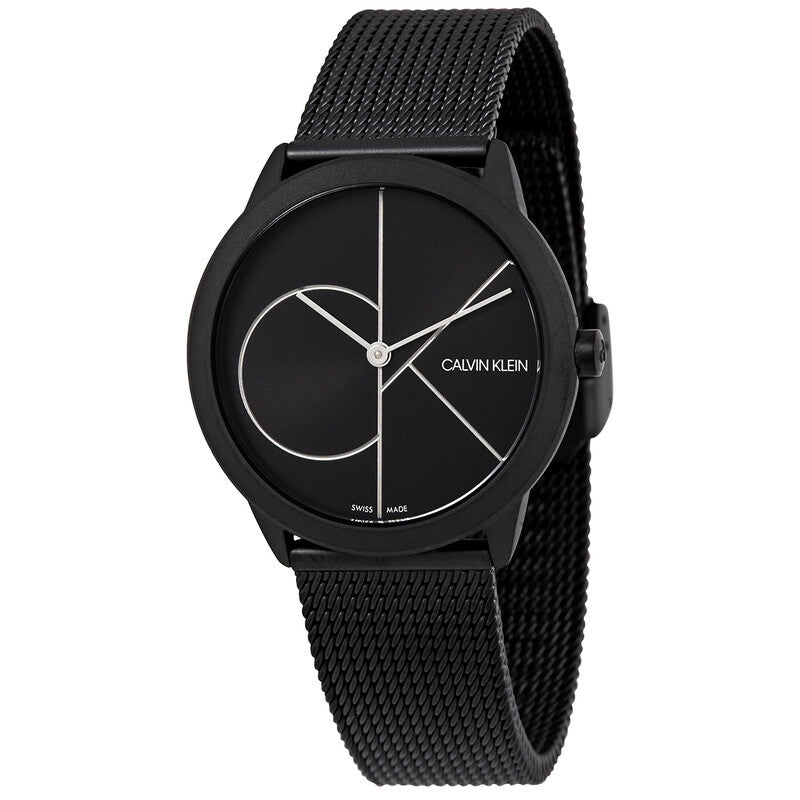 Minimal Black Face Stainless Steel Women's Luxury Watch - K3M5245X