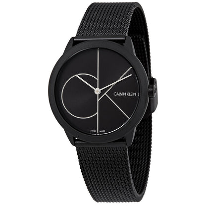 Minimal Black Face Stainless Steel Women's Luxury Watch - K3M5245X