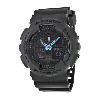 Casio Blue Face Stainless Steel Men's Luxury Watch - GA100C-8A