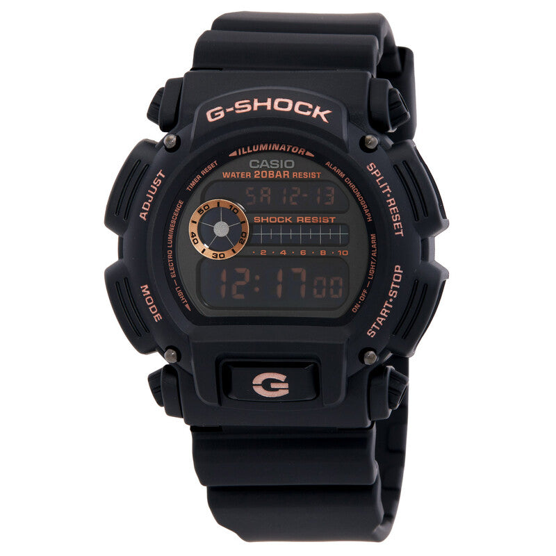 Casio Black Face Stainless Steel Men's Luxury Watch - DW-9052GBX-1A4DR