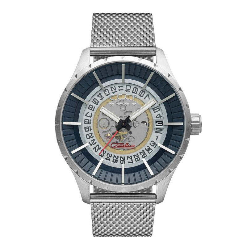 CCCP Black Face Stainless Steel Men's Luxury Watch (Automatic Edition) - CP-7056-22