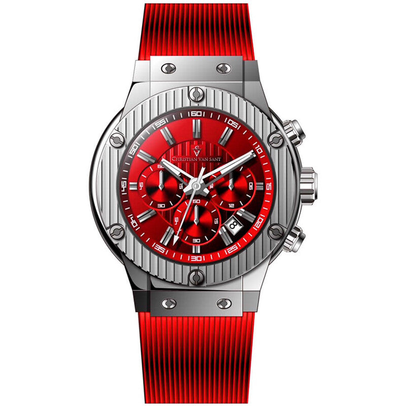 Monarchy Silver Face Stainless Steel Men's Luxury Watch - CV8144
