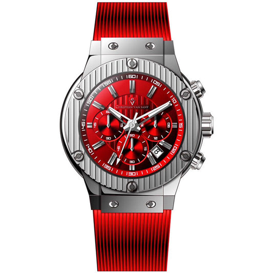 Monarchy Silver Face Stainless Steel Men's Luxury Watch - CV8144