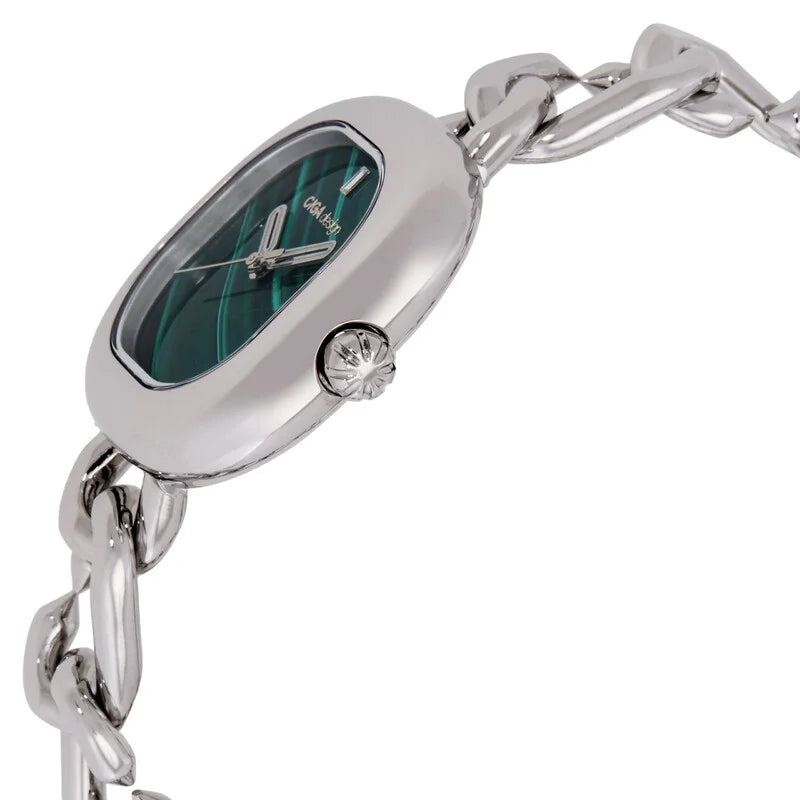 Ciga Design Green Face Stainless Steel Women's Luxury Watch - D026-SIGN-3SS