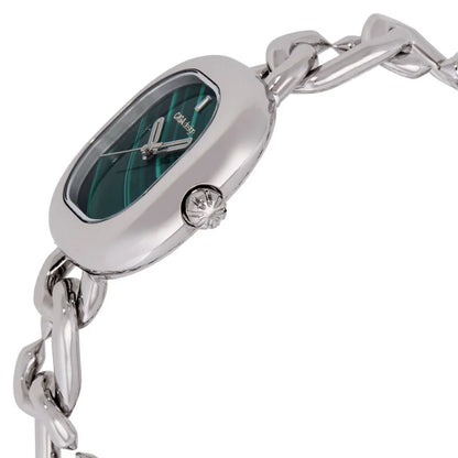 Ciga Design Green Face Stainless Steel Women's Luxury Watch - D026-SIGN-3SS