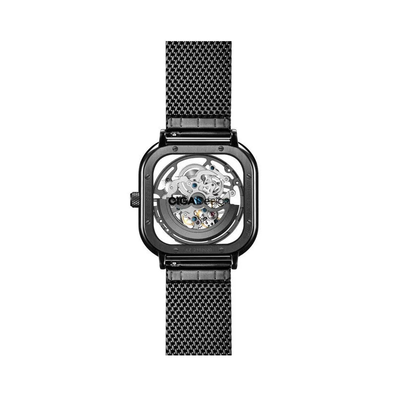 C-Series Black Face Stainless Steel Men's Luxury Watch (Automatic Edition) - Z011 BLBL W3