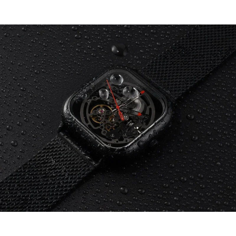 C-Series Black Face Stainless Steel Men's Luxury Watch (Automatic Edition) - Z011 BLBL W3