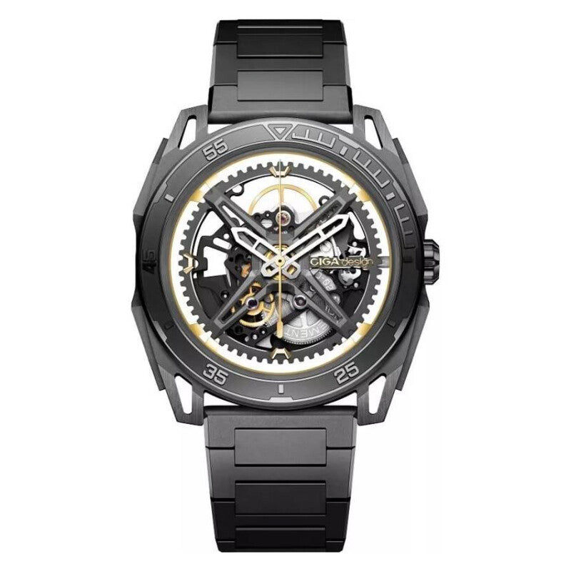 Falcon Gray Face Stainless Steel Men's Luxury Watch (Automatic Edition) - Z039-GG01-1G