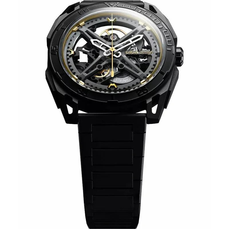 Falcon Gray Face Stainless Steel Men's Luxury Watch (Automatic Edition) - Z039-GG01-1G
