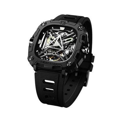 Ciga Design Transparent Face Ceramic Men's Luxury Watch (Automatic Edition) - X051-BB01-W5B