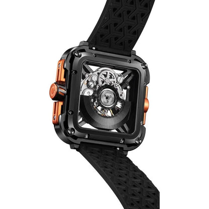 Ciga Design Skeleton Face Stainless Steel Men's Luxury Watch (Automatic Edition) - X011-BLOG-W25BK