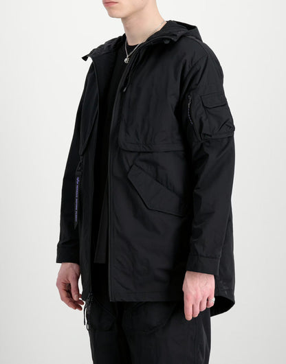 Alpha Industries Utility UV Fishtail Jacket 146117UV03 men's jacket in black, product photo 2