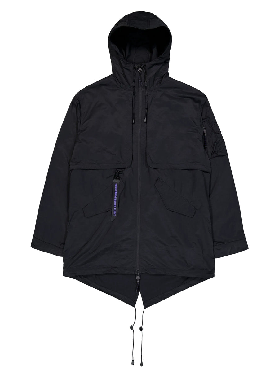 Alpha Industries Utility UV Fishtail Jacket 146117UV03 men's jacket in black, product photo 5