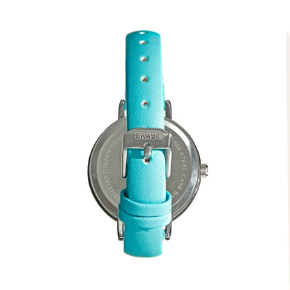 Dot Blue Face Stainless Steel Luxury Wristwatch - CRACR5902