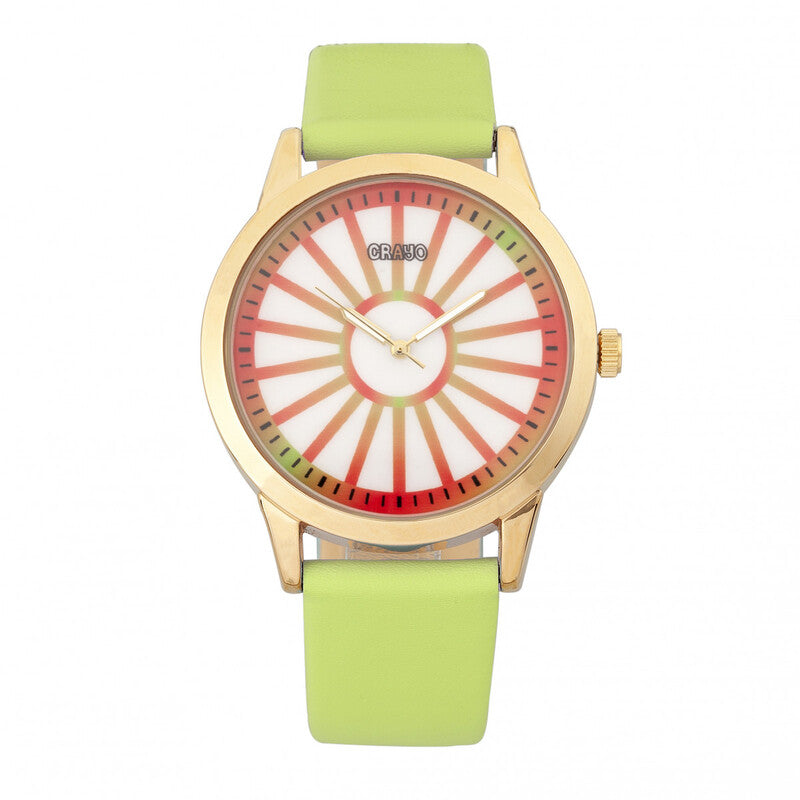 Crayo Multicolor Face Stainless Steel Luxury Wristwatch - CRACR5003