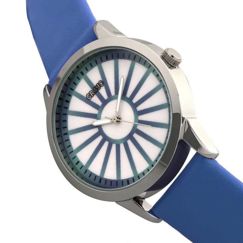 Electric Blue Face Stainless Steel Men's Luxury Watch - CRACR5005