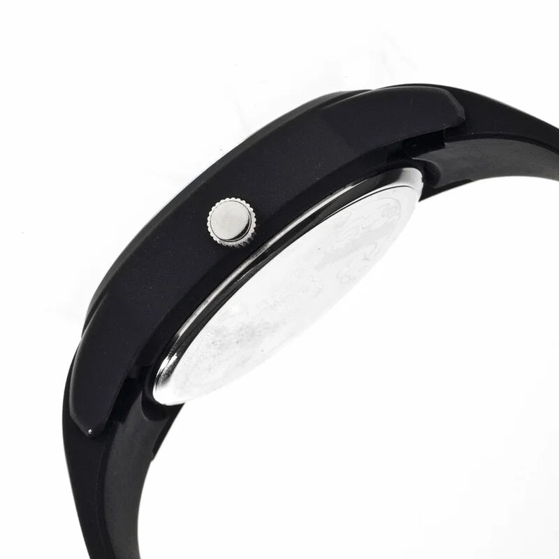 Crayo Black Face Stainless Steel Luxury Wristwatch - CR2006