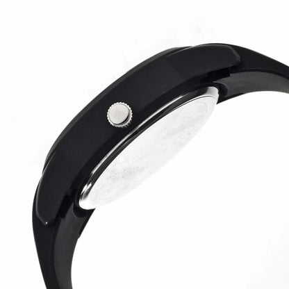 Crayo Black Face Stainless Steel Luxury Wristwatch - CR2006