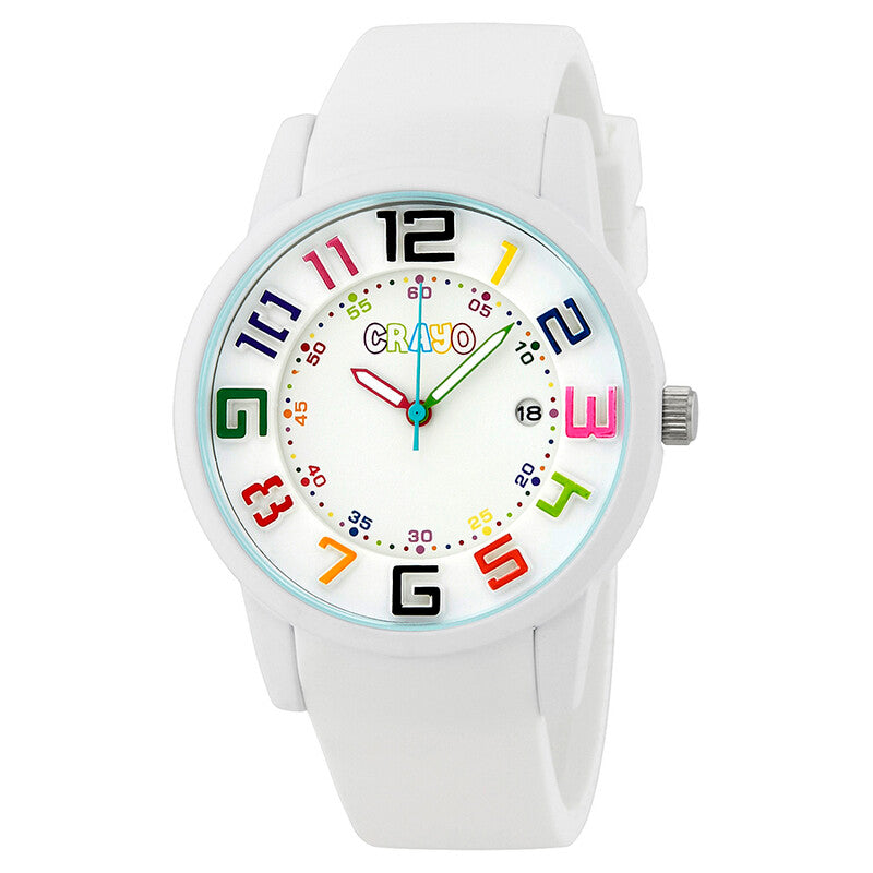 Festival White Face Stainless Steel Luxury Wristwatch - CR2001