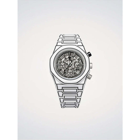 D1 Milano White Face Stainless Steel Men's Luxury Watch - D1-PHBJ13