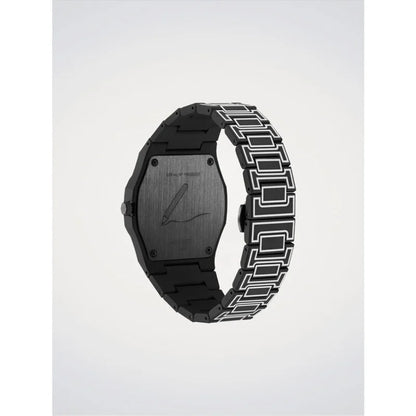 D1 Milano Black Face Stainless Steel Men's Luxury Watch - D1-PCBJ33