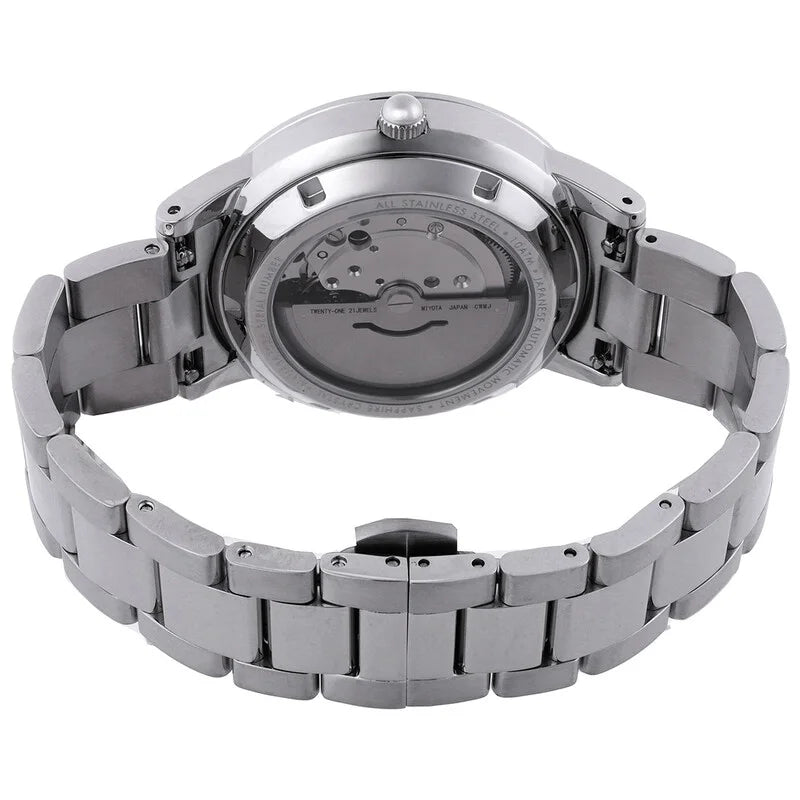 Luxury Watch White Face Stainless Steel Men's Luxury Watch (Automatic Edition) - LUXU-01