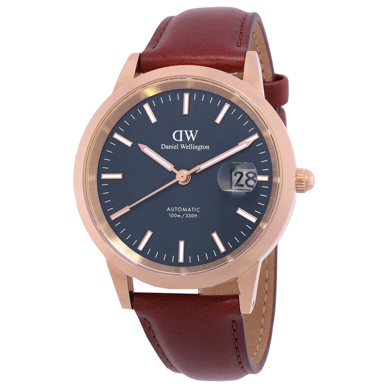 Daniel Wellington Blue Face Stainless Steel Luxury Wristwatch (Automatic Edition)