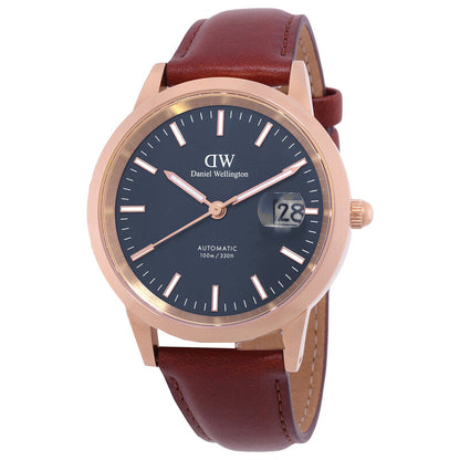 Daniel Wellington Blue Face Stainless Steel Luxury Wristwatch (Automatic Edition)