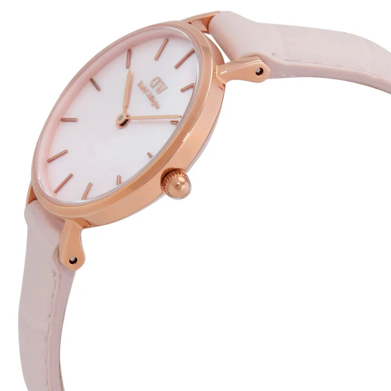 Daniel Wellington Pink Mother of Pearl Face Stainless Steel Women's Luxury Watch