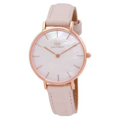 Daniel Wellington Pink Mother of Pearl Face Stainless Steel Women's Luxury Watch - LUXU-01
