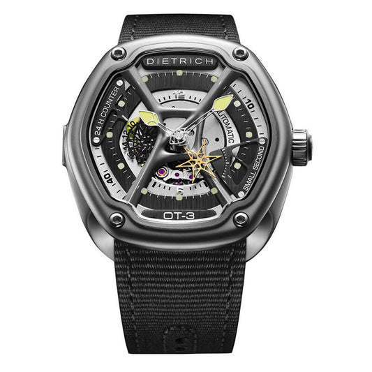 Dietrich Silver-tone Face Stainless Steel Men's Luxury Watch (Automatic Edition) - OT-3