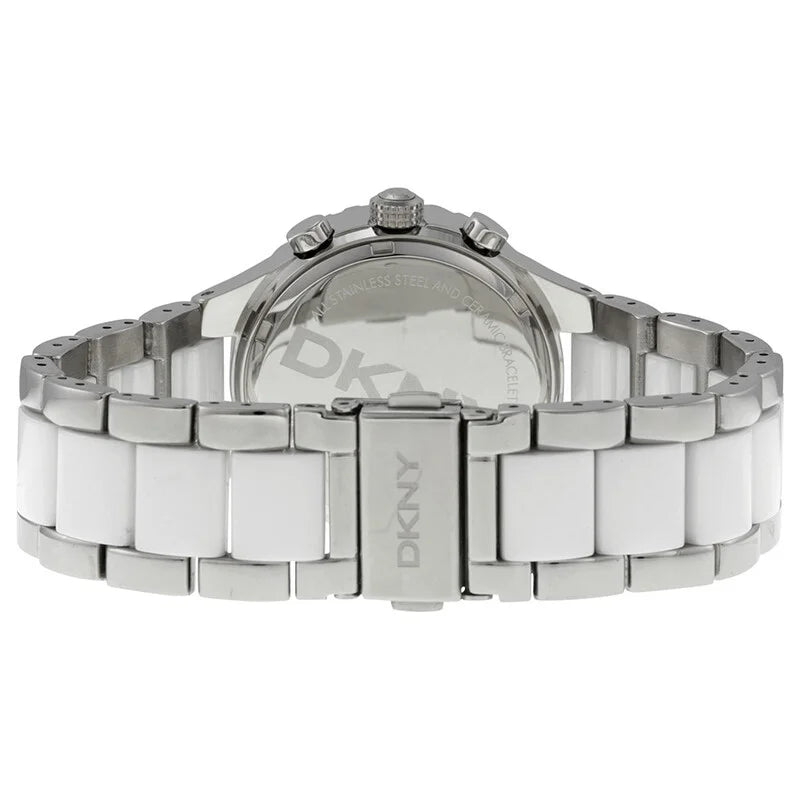DKNY White Face Ceramic Women's Luxury Watch - NY8502