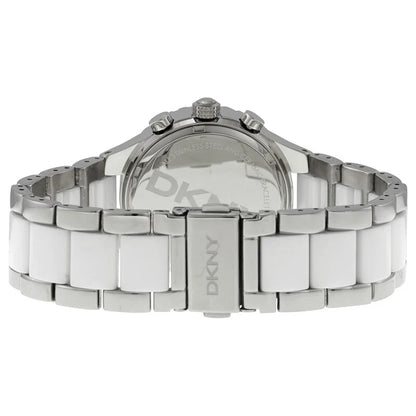 DKNY White Face Ceramic Women's Luxury Watch - NY8502