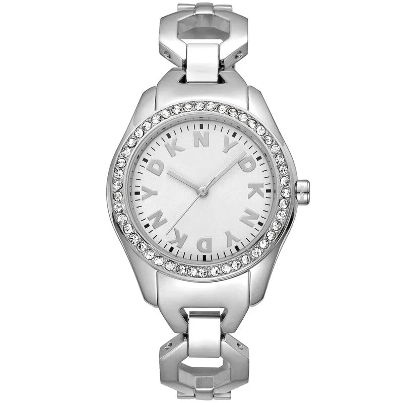 Daniel Klein Silver-tone Face Stainless Steel Women's Luxury Watch - Silver-tone
