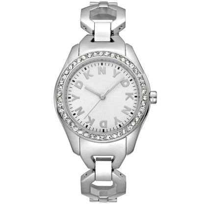Daniel Klein Silver-tone Face Stainless Steel Women's Luxury Watch - Silver-tone