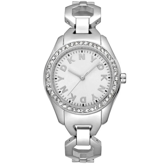 Daniel Klein Silver-tone Face Stainless Steel Women's Luxury Watch - Silver-tone
