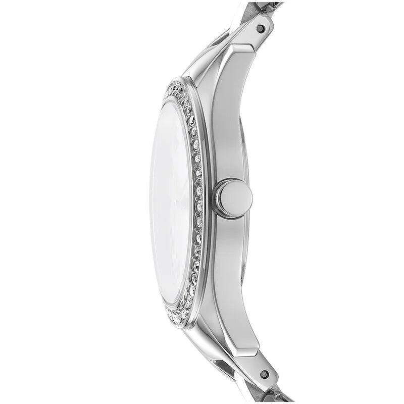 Daniel Klein Silver-tone Face Stainless Steel Women's Luxury Watch - Silver-tone