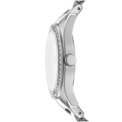 Daniel Klein Silver-tone Face Stainless Steel Women's Luxury Watch - Silver-tone