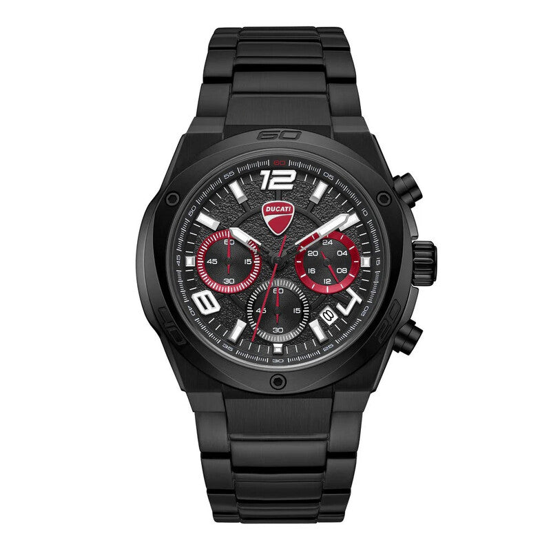 Ducati Black Face Stainless Steel Men's Luxury Watch - DTWGI0002402