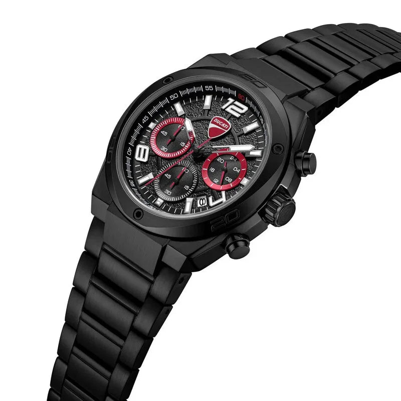 Ducati Black Face Stainless Steel Men's Luxury Watch - DTWGI0002402