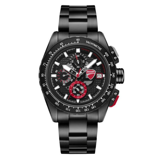 Ducati Black Face Stainless Steel Men's Luxury Watch - DTWGI0003601