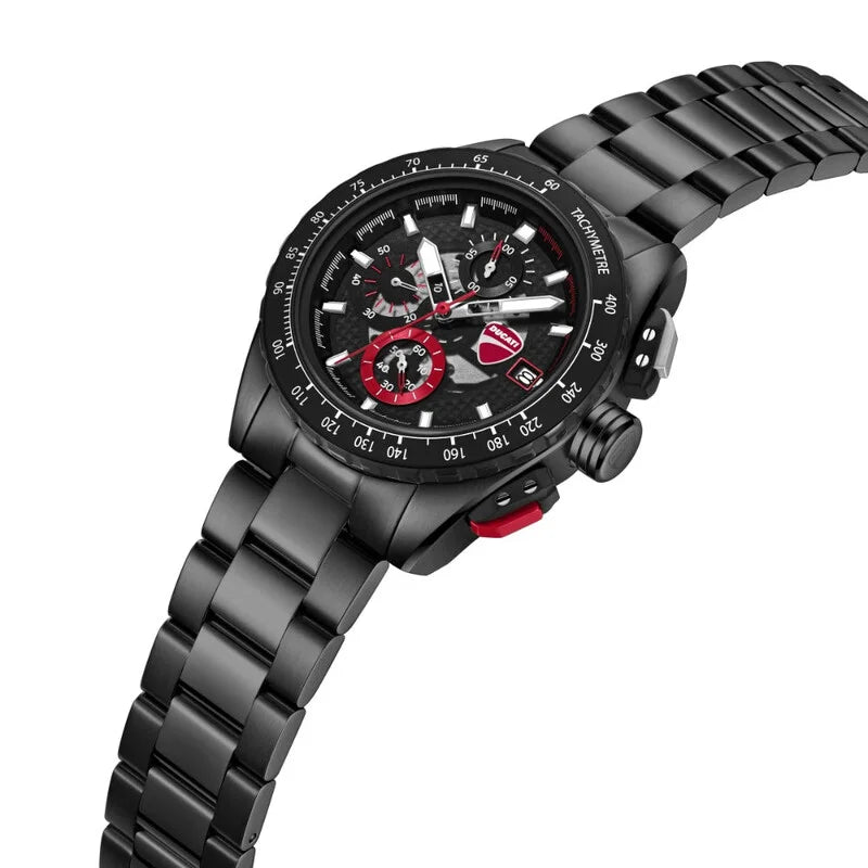 Ducati Black Face Stainless Steel Men's Luxury Watch - DTWGI0003601
