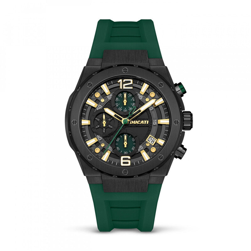 Ducati Black Face Gold-tone Men's Luxury Watch - DTWGO0000803