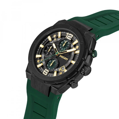 Ducati Black Face Gold-tone Men's Luxury Watch - DTWGO0000803