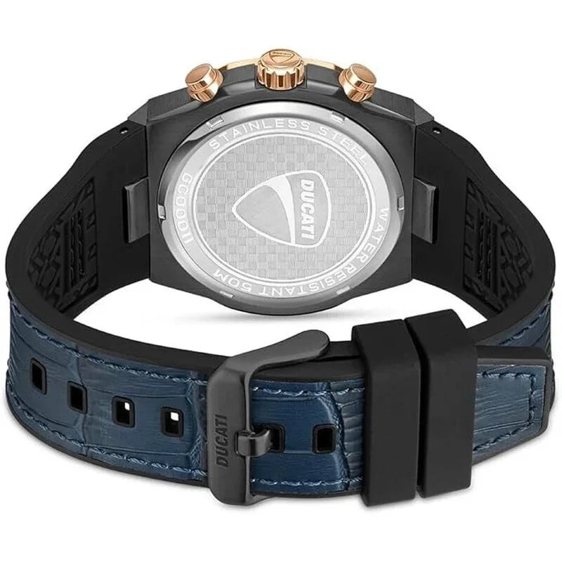 Ducati Blue Face Gold-tone Men's Luxury Watch - DTWGC0001104