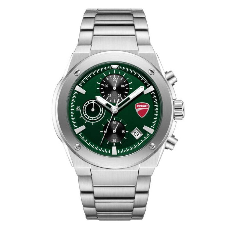 Ducati Green Face Stainless Steel Men's Luxury Watch - DTWGI0003103