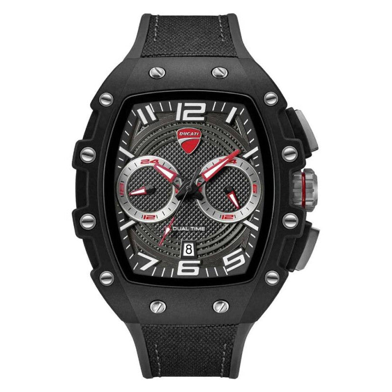 Ducati Black Face Stainless Steel Men's Luxury Watch - DTWGO0001902