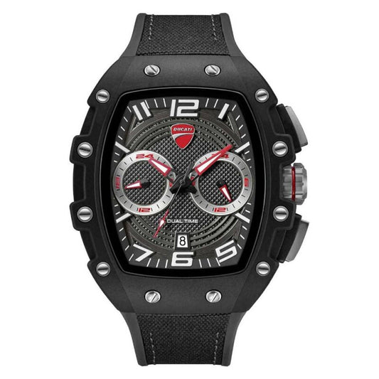 Ducati Black Face Stainless Steel Men's Luxury Watch - DTWGO0001902