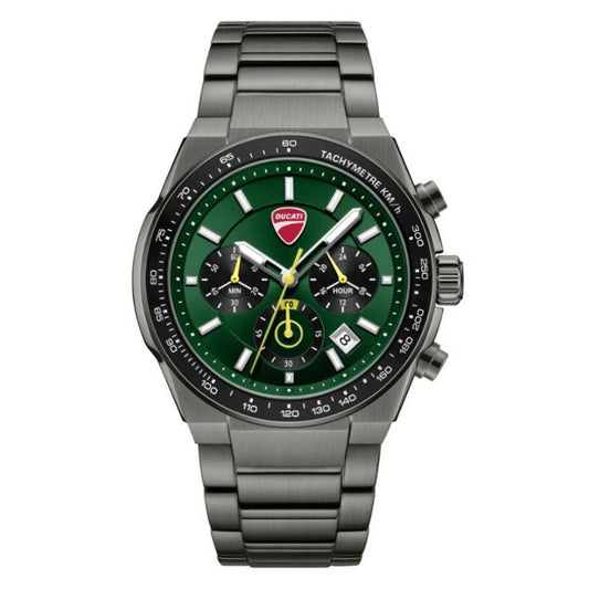 Ducati Green Face Stainless Steel Men's Luxury Watch - DTWGI0003202